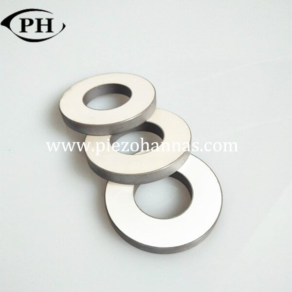 60KHz piezoelectric ring crystal with silver electrodes 
