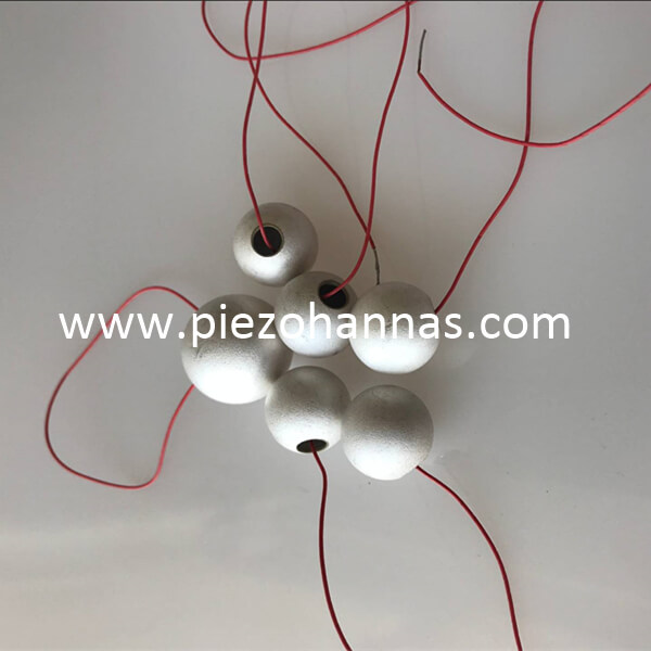 electronic transducer piezo ceramics sphere for acoustic hydrophones