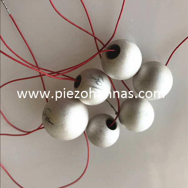 PZT material piezoceramic sphere sensor flow sensor