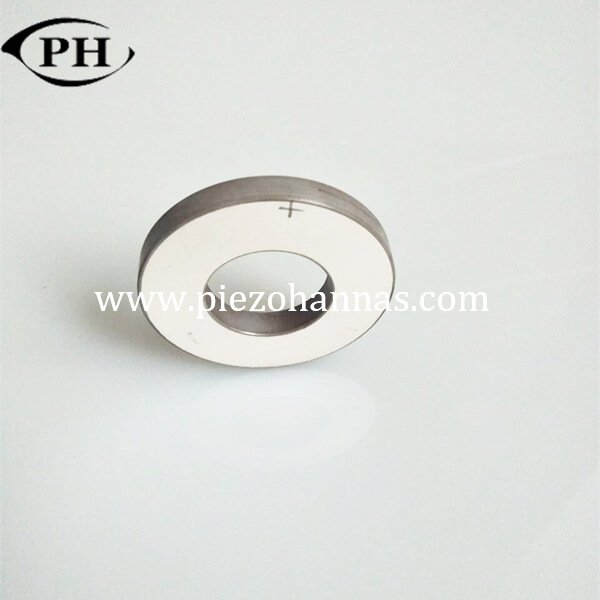 60KHz piezoelectric ring crystal with silver electrodes 