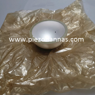 Soft Material Piezoelectric Ceramics Hemisphere for NDT Communications
