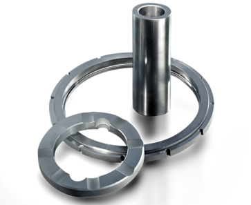 Piezoelectric ceramics are used for pump parts, valves and seals for liquid transportation