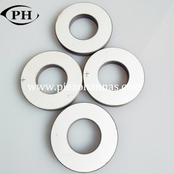 142 KHz piezo rings with silver electrodes for ultrasonic sensor