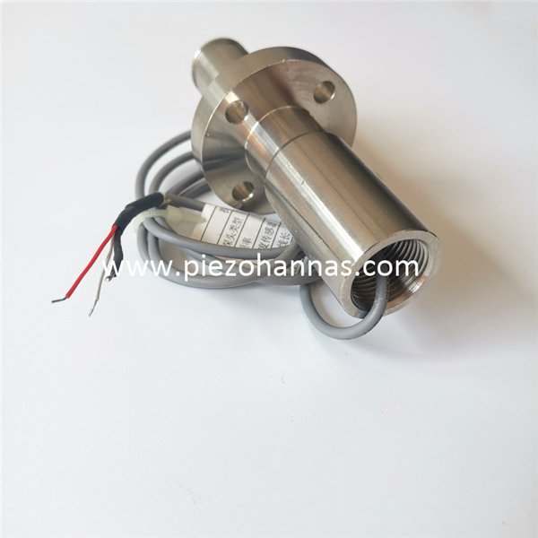 Stainless Steel 135KHz Inserted Type Ultrasonic Transducer for Gas Flow Measurement