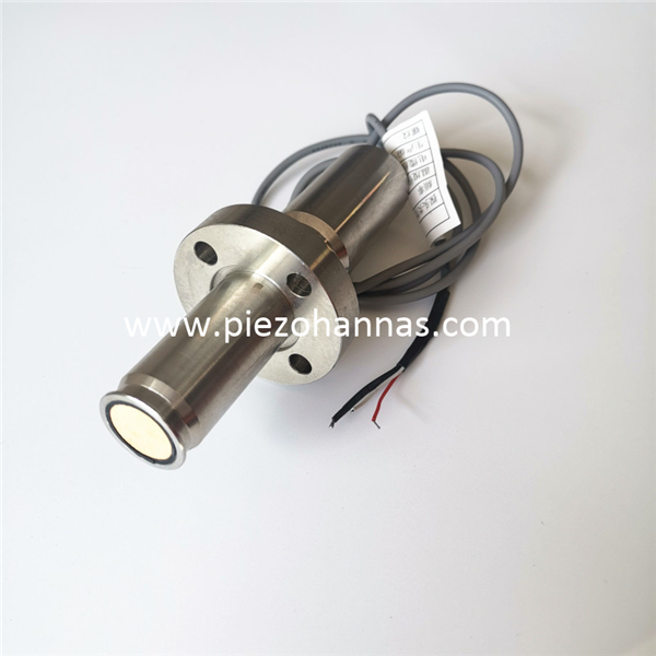 Stainless Steel 135KHz Inserted Type Ultrasonic Transducer for Gas Flow Measurement