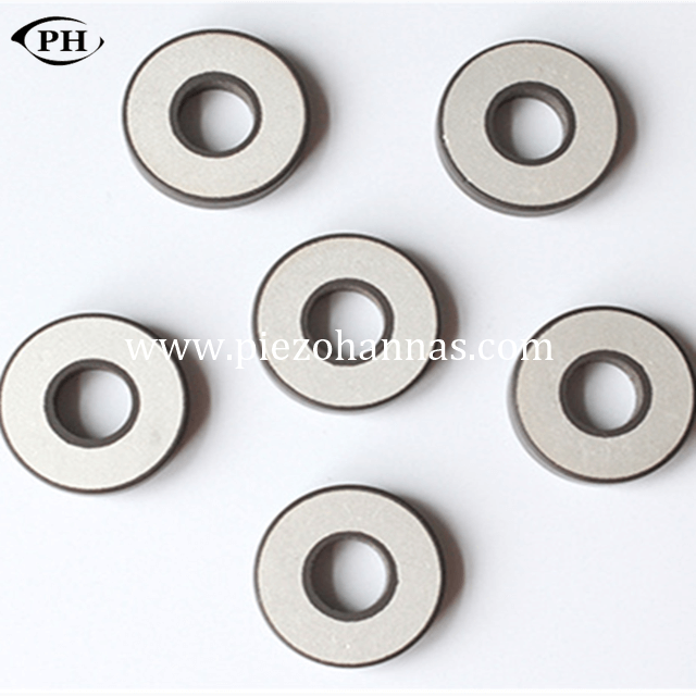 1 mhz piezoceramic rings pzt 4 for flow measurement 