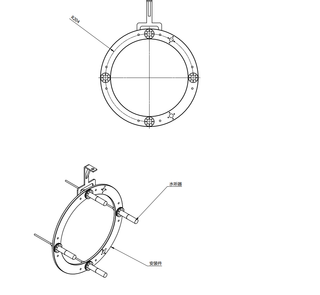 10Hz-50kHz Hydrophone Array USBL Transducer Underwater Acoustic Positioning Array