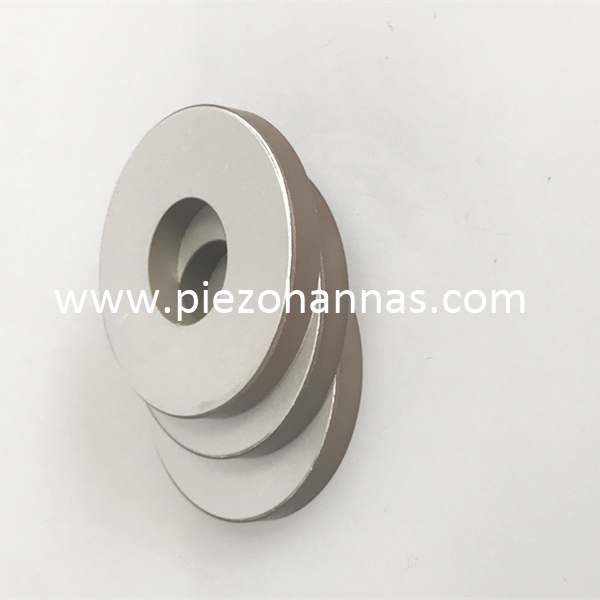 pzt-5x material piezo ring for broadband piezoelectric transducer 