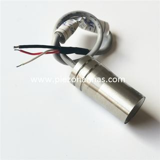 Custom Titanium Alloy Piezoelectric Ultrasonic Transducer for Gases Flow Measurement 