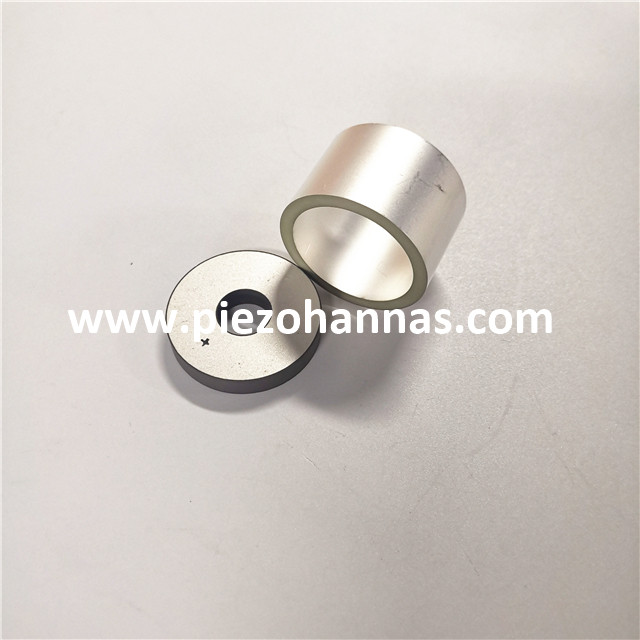 Custom Pzt Material Piezo Ceramic Ring Piezoelectric Ultrasonic Transducer