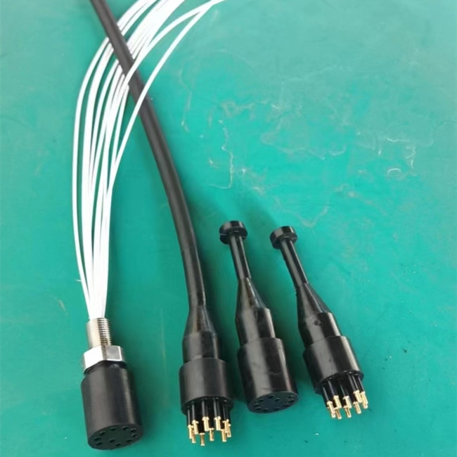 Standard Circular 3 Contact Subsea Connectors Rubber Moulded Connectors