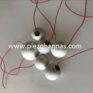 PZT material piezoceramic sphere sensor for flow sensor
