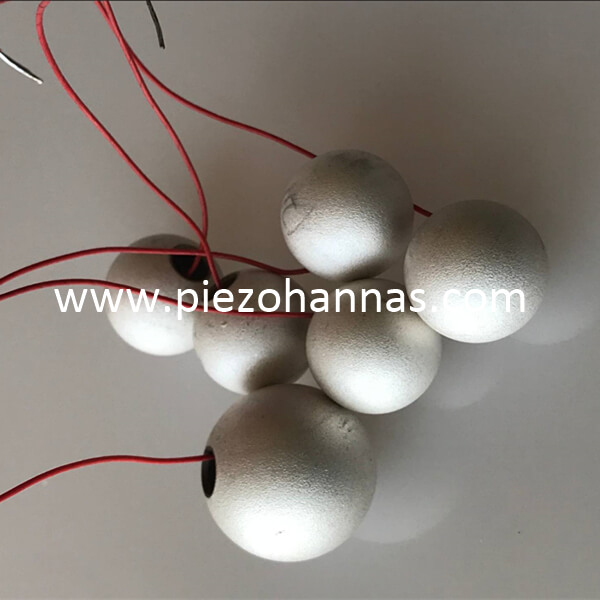 Custom PZT5A Piezo Ceramics Sphere Transducer for Underwater Acoustic 
