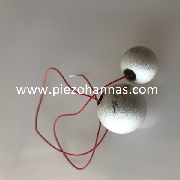 PZT-4 material piezoelectric ceramic shpere for sonar transducer