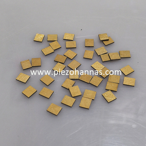 gold plating electrode shear polarized piezoelectric ceramic transducer