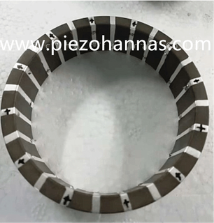 8 Electrode Strips Tangential Piezoelectric Tube for Transducer