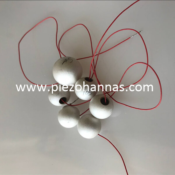 High Sensitivity Piezo Ceramics Sphere Transducer for Hydrophone Array